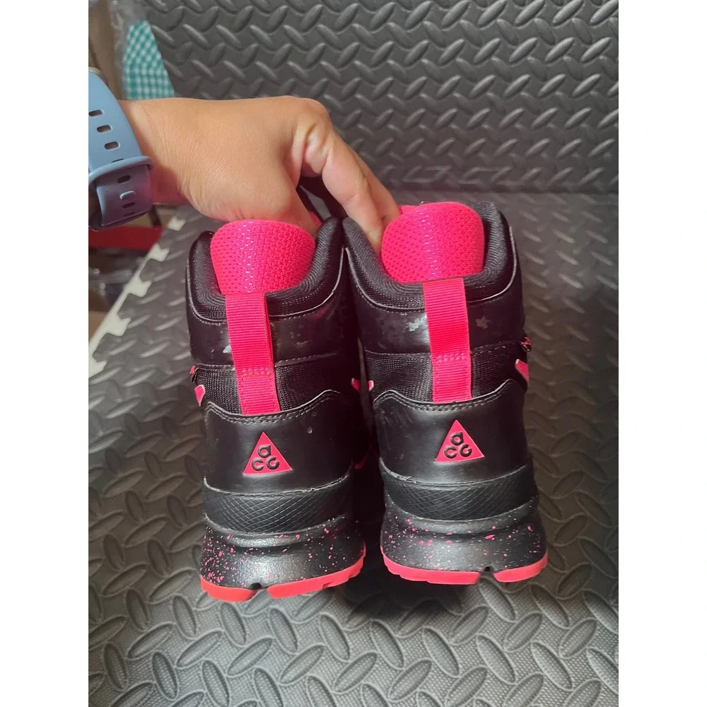 Nike ACG Stasis Boots Youth 5.5Y Black Pink High Top‎ Sneakers 685610-002
